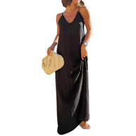 Damen Strandkleid mit Rückenausschnitt WW