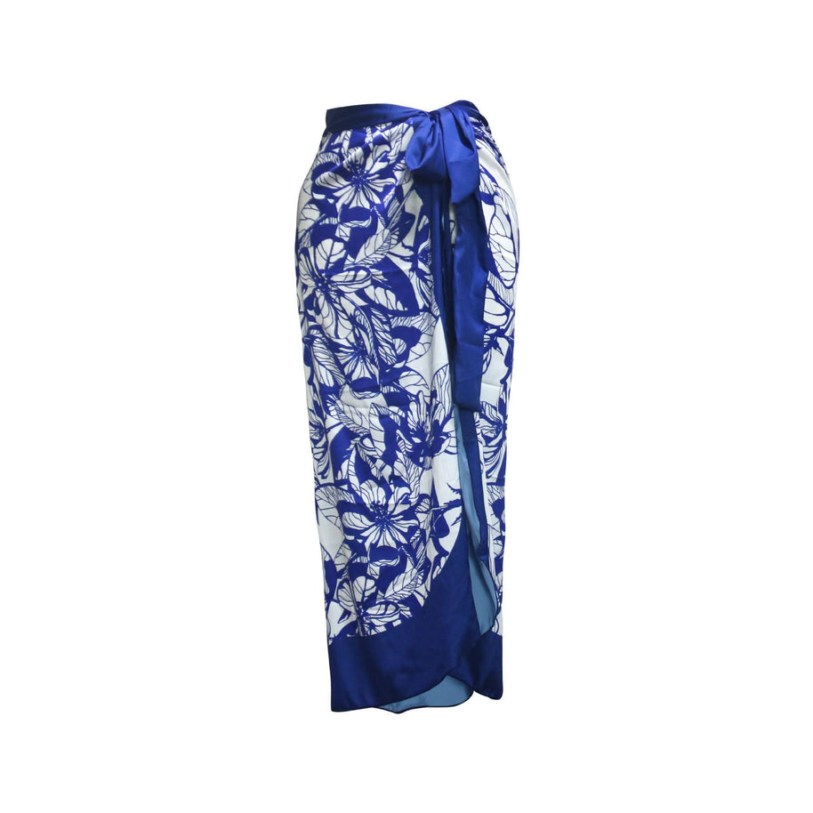 Damen Badeanzug-Set mit elegantem Oberteil und passendem Pareo WW
