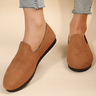 Damen Slip-On Freizeit Slipper mit bequemer Fußbett WW