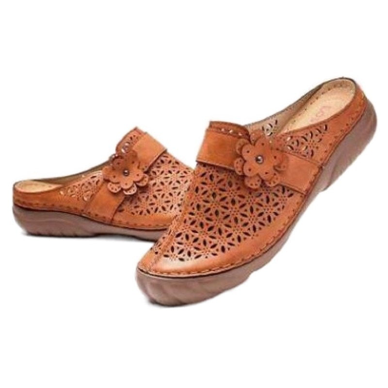 W&W Mode | Damen Clogs Aus Leder Weite Passform Leicht