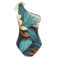 WW | Damen Badeanzug-Set mit elegantem asymmetrischen Design und verspieltem Rockdetail