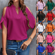 Damen Cold Shoulder Bluse WW