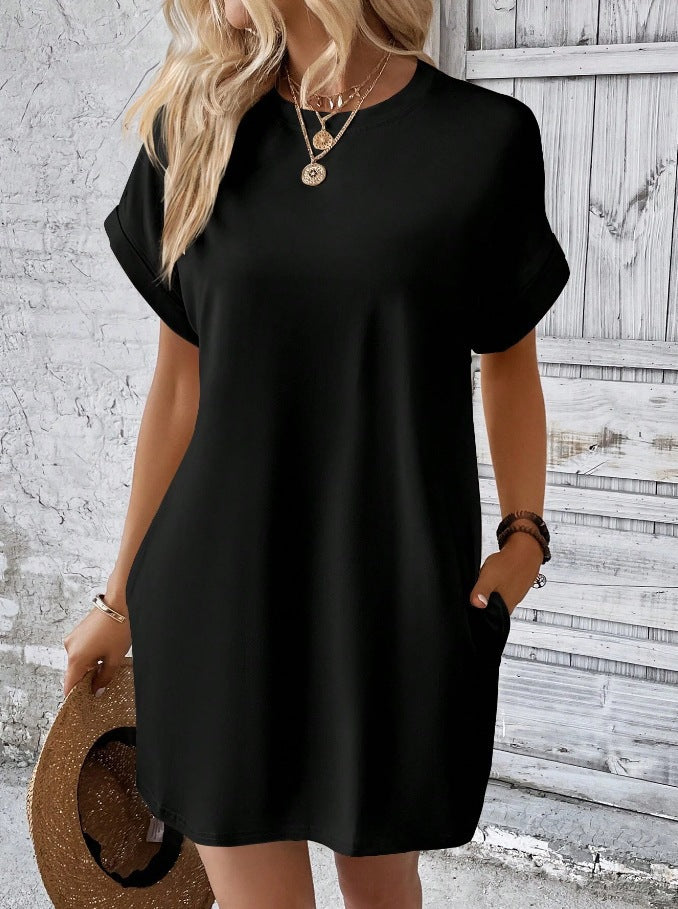 Damen Freizeit Übergrößen T-Shirt Kleid WW