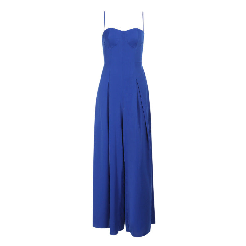 Damen elegantes langes Abendkleid mit trägerlosem Design und fließendem Schnitt W&W