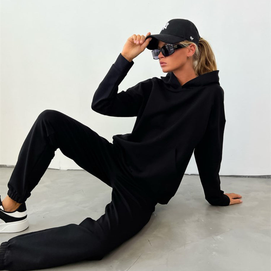 Damen Sportliches Sweatshirt- und Jogginghose-Set WW