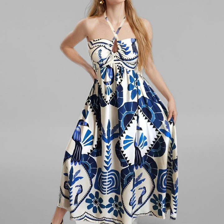 Damen Maxikleid mit verspieltem Muster W&W Mode