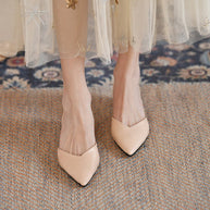 Damen elegante Slingback Pumps mit spitzem Zehenbereich WW