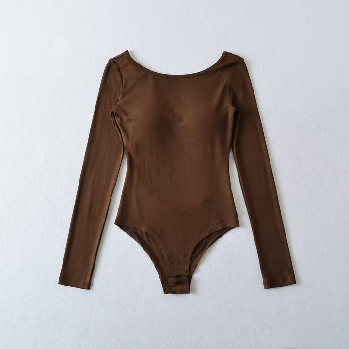 Damen Bodysuit mit elegantem Schnitt und hochwertigen Materialien W&W Mode