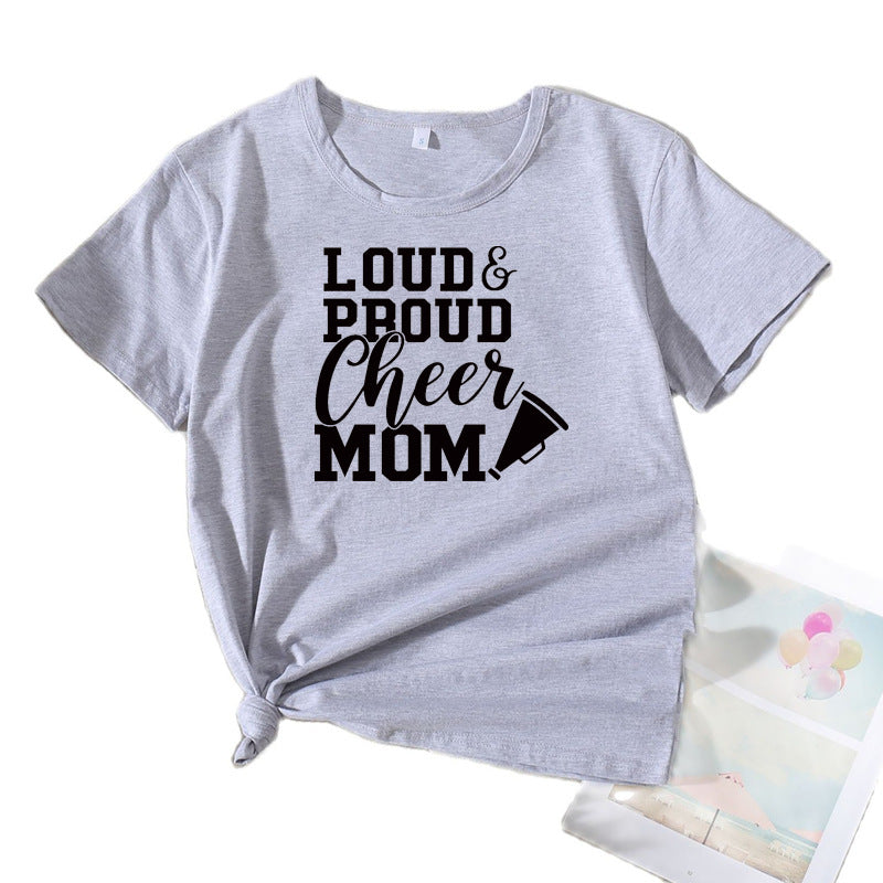 Frauen Cheerleading Mama Grafik T-Shirt WW