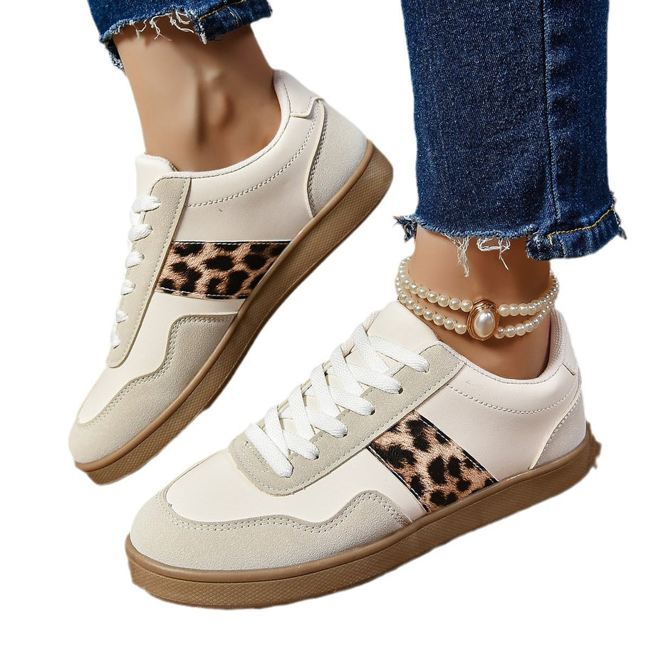 Damen Stilvolle Tierdruck Sneaker WW