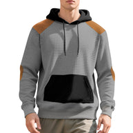 Herren Hoodie mit strukturiertem Stoff und kontrastierenden Details WW