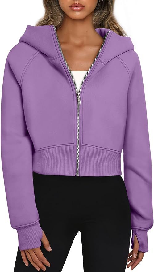 Damen lässige Kurzjacke mit Kapuze WW