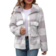 WW | Damen Fleece Jack Karomuster