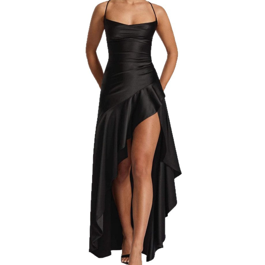 Damen schickes Abendkleid mit hohem Schlitz WW