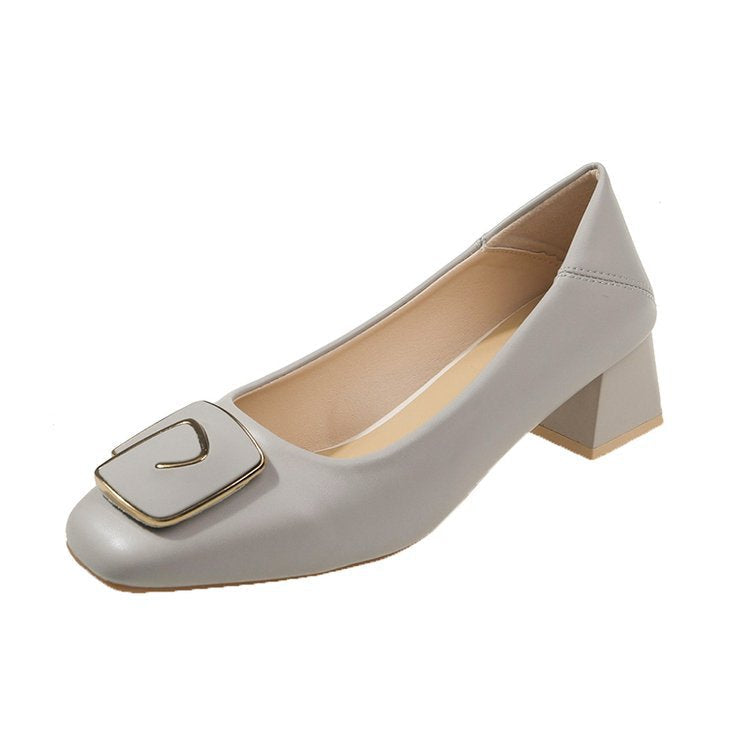 Damen Bequeme Pumps mit stilvollem Schnallen-Detail W&W Mode