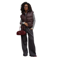 Damen Steppweste mit hohem Kragen und praktischem Reißverschluss WW