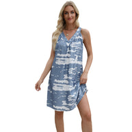 Damen Satin Nachthemd mit klassischem V-Ausschnitt und verführerischen Seitenschlitzen WW