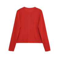 Damen bequeme Strickjacke mit Knopfdetails und aufgesetzten Taschen WW