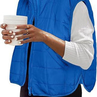 Damen Steppweste mit hohem Kragen und praktischen Seitentaschen WW