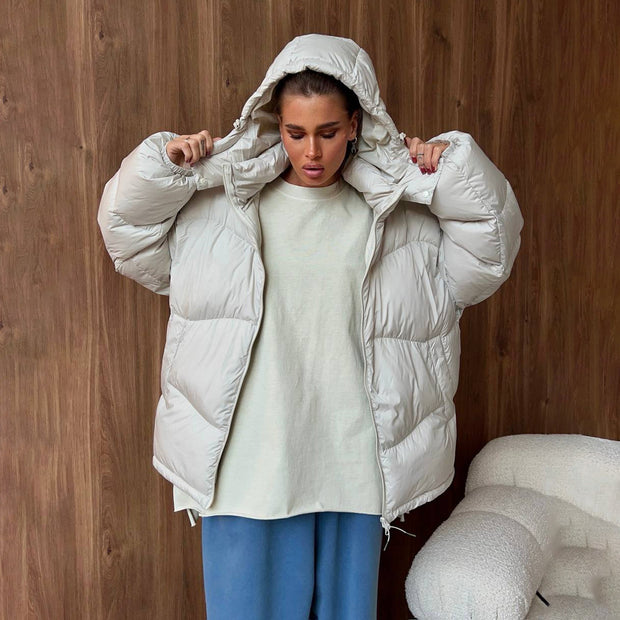 Damen Steppjacke mit kreativem Druckdesign WW