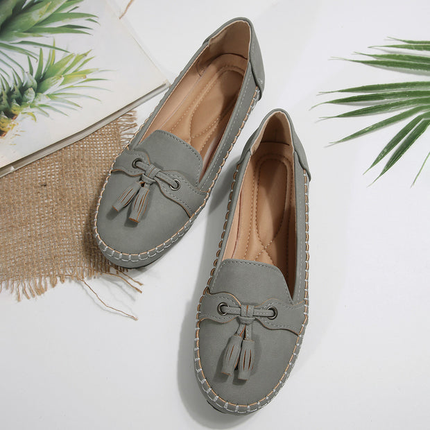 Damen bequeme Slipper mit dekorativem Bogen WW