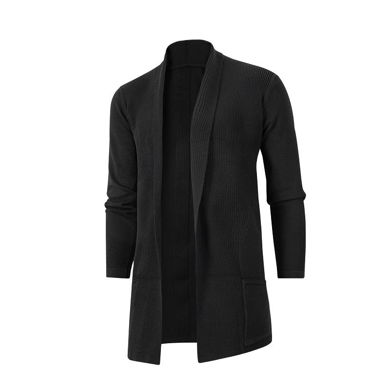 Damen Strickjacke mit offener Front und tiefem Kragen WW