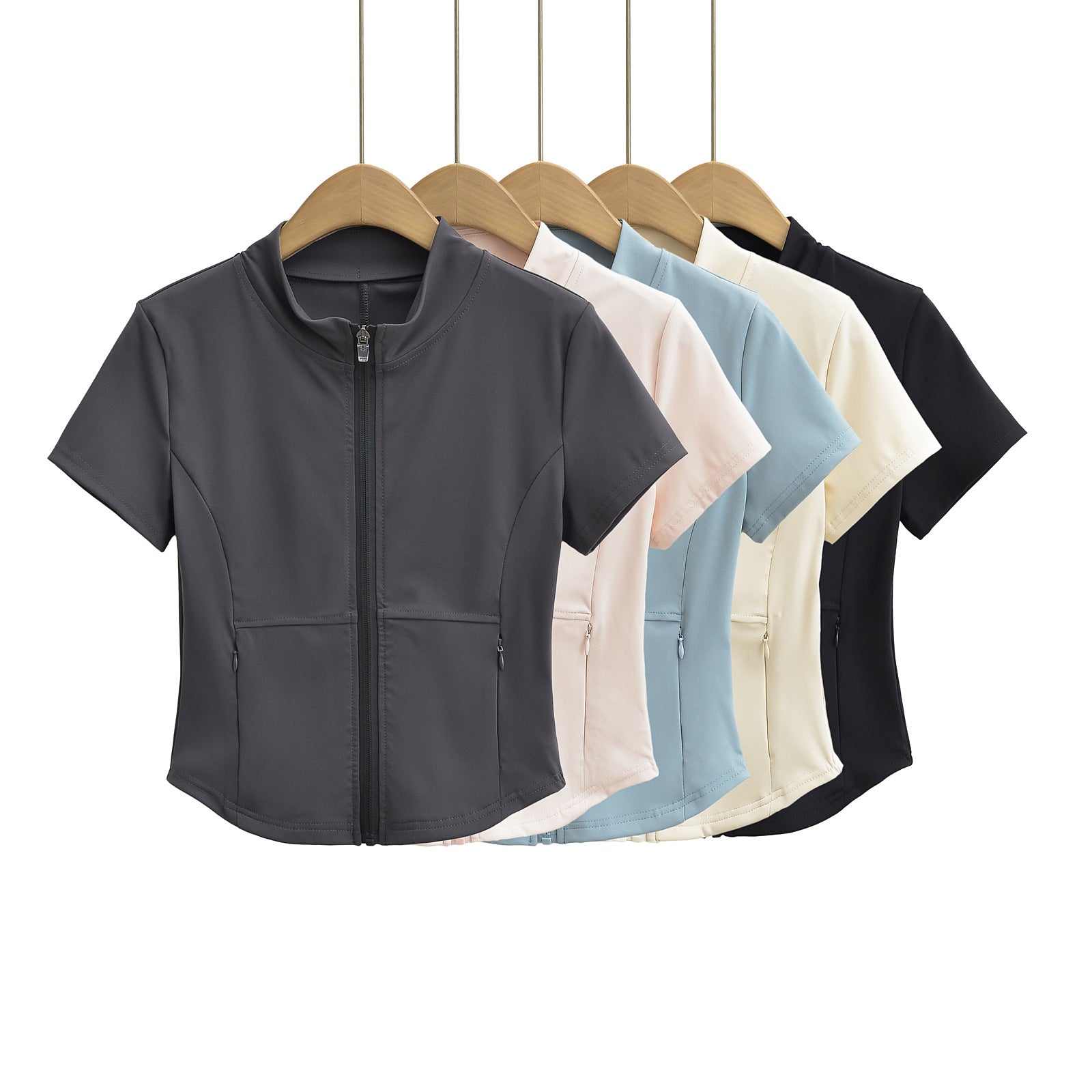 Damen Sportliche Kurzjacke mit praktischem Reißverschluss und Seitentaschen WW