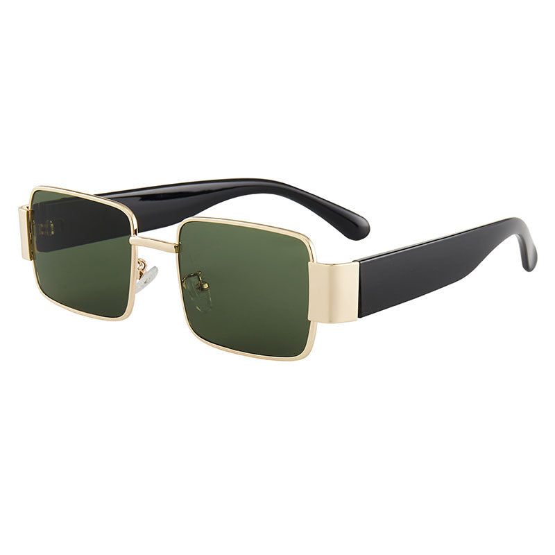 W&W | Quadratische dünne Sonnenbrille mit großem Rahmen
