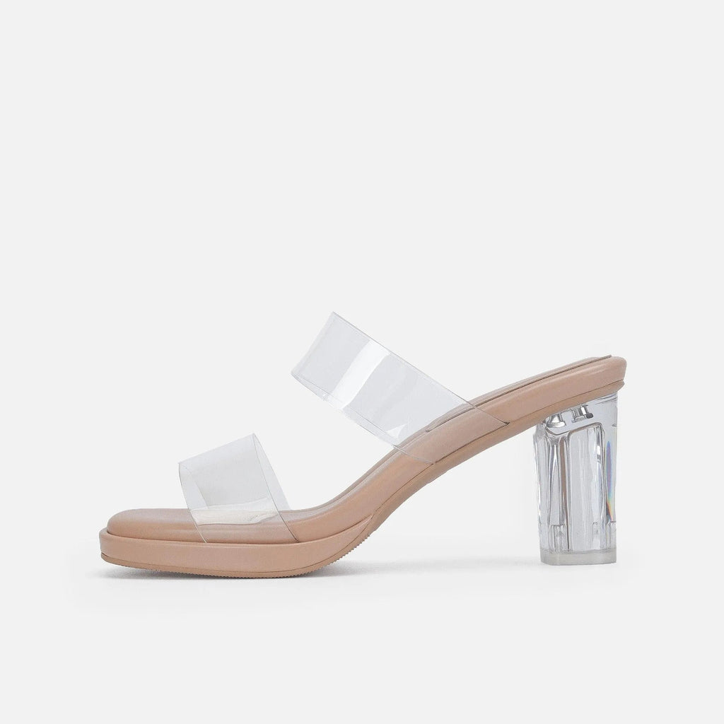 WW | Schuhe mit transparentem dickem Absatz