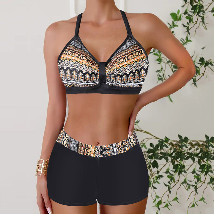 W&W Mode – Bikini mit hoher Taille und geometrischem Muster