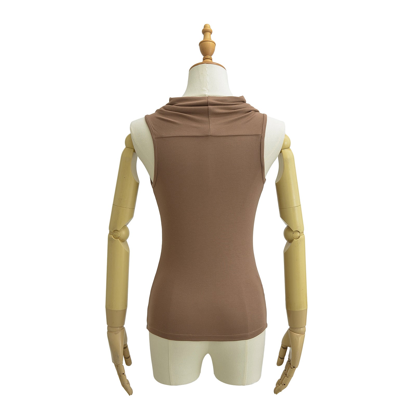 Damen ärmelloses Cowl-Top aus weichem, elastischem Material WW