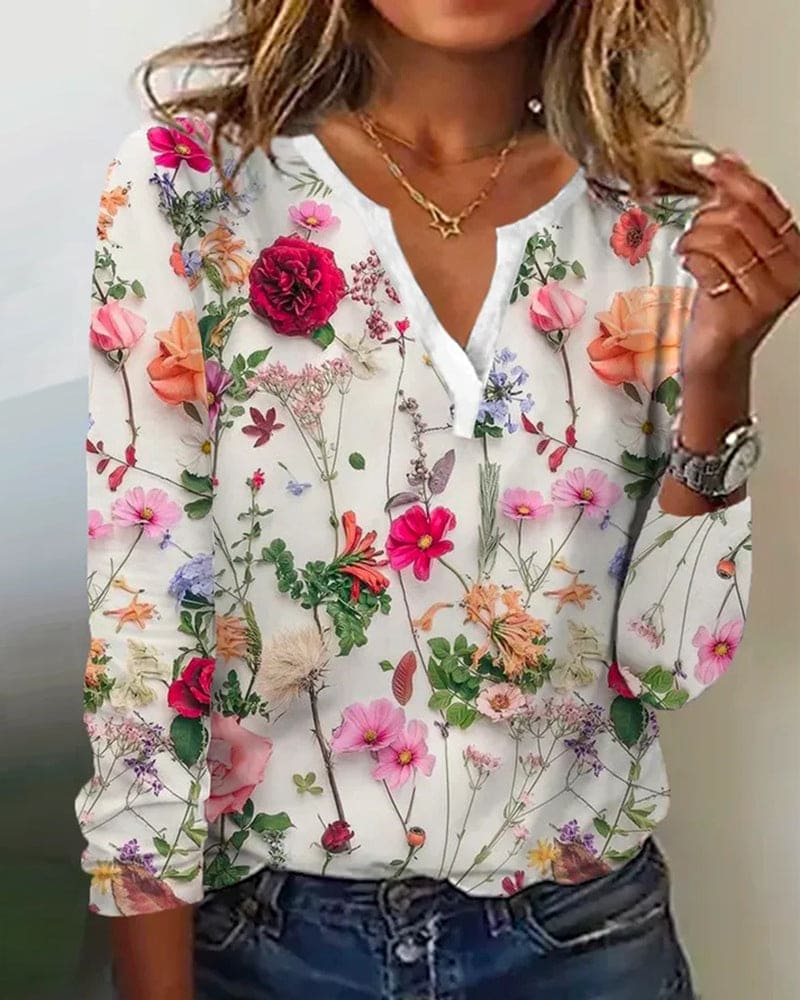 WW | Bluse Mit Blumenmuster