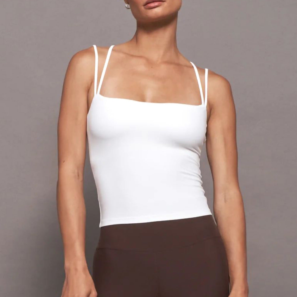 Damen Spaghettiträger Top mit eleganter Silhouette und figurformendem Schnitt WW