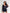 Damen sportliches Kurzarm-Trainingsset mit Kapuzenjacke und elastischen Shorts WW