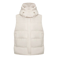 Damen Steppweste mit hohem Kragen und sportlichem Design WW