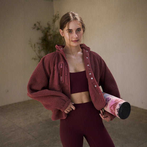 Damen Sportliche Fleecejacke mit praktischen Taschen WW