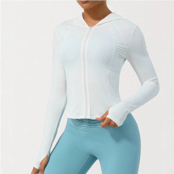 Damen Sportjacke mit praktischen Daumenlöchern und athletischem Schnitt WW