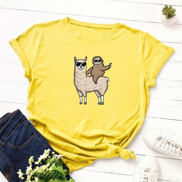 Femme Fun Tier Grafik T-Shirt WW