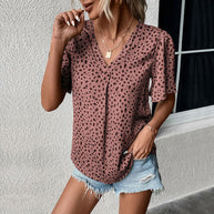 Damen Bluse mit lockerem Schnitt und voluminösen Ärmeln WW