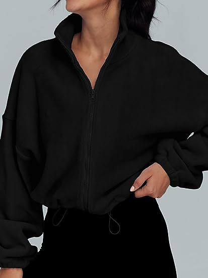 Damen Übergangsjacke mit hohem Kragen und lockerer Passform WW