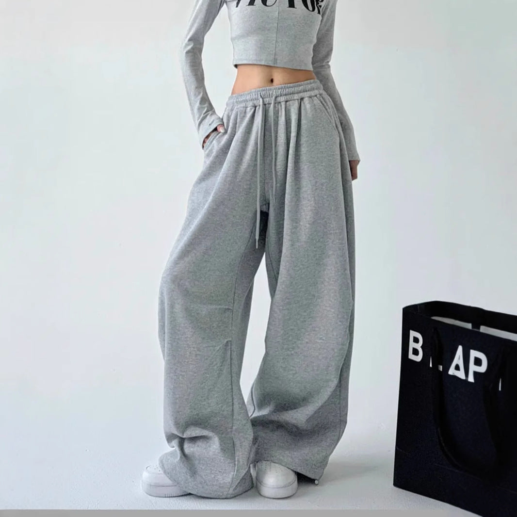 Damen Bequeme und lässige weite Jogginghose WW