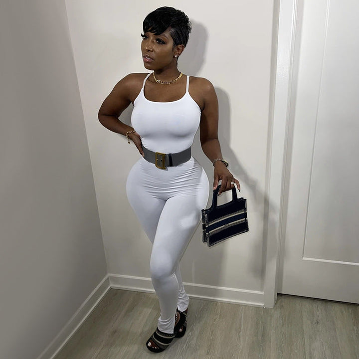 Damen Body mit modischen Taschen und flexiblem Schnitt W&W Mode