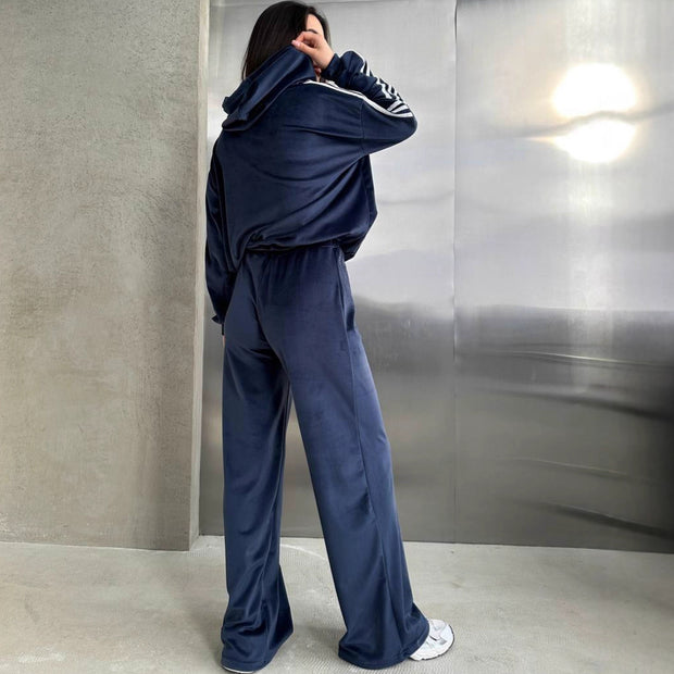 Damen Sportliches Fleece-Set mit weitem Schnitt WW