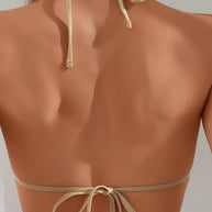 Damen Triangel-Bikini-Set mit Rüschen-Details und angesagten Schnürungen WW