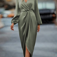 Damen elegantes Maxi-Kleid W&W