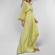Damen Elegantes Kimono Kleid WW
