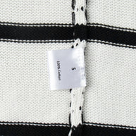 Damen Strickcardigan mit V-Ausschnitt und groben Streifen WW