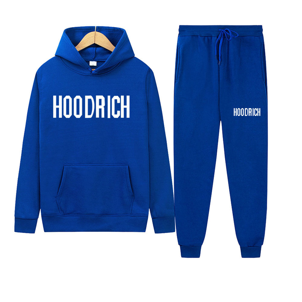 Damen Sportliches Hoodie- und Jogginghose-Set mit kontrastierendem Logo WW