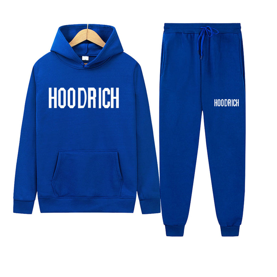 Damen Sportliches Hoodie- und Jogginghose-Set mit kontrastierendem Logo WW