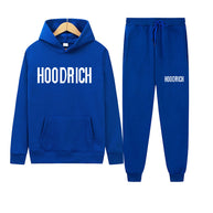 Damen Sportliches Hoodie- und Jogginghose-Set mit kontrastierendem Logo WW